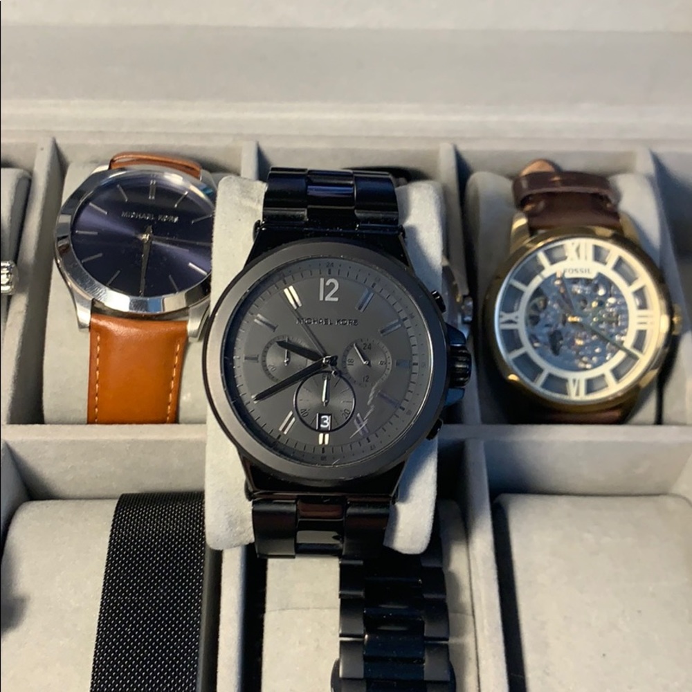 Men’s Black Michael Kors watch